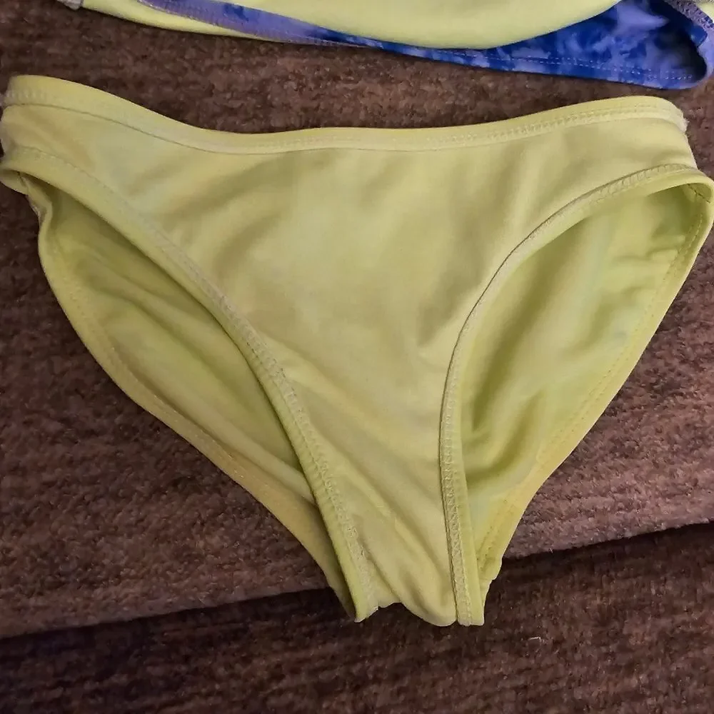 Wonder Nation Blue and Yellow Kids Swim Bikini